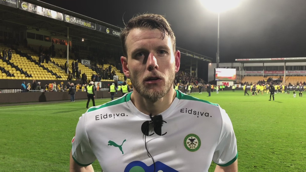Kristian Lønstad Onsrud etter årets siste seriekamp